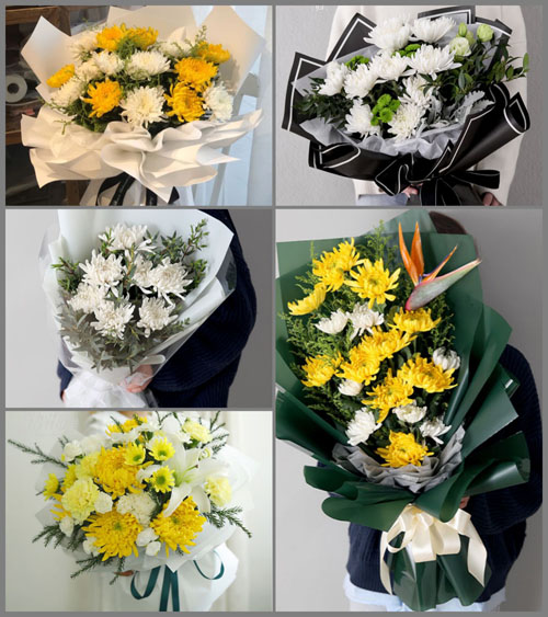 辽宁鞍山铁东区长甸街道白事花束代送